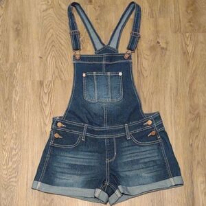 No Boundaries Denim Overalls with Adjustable Straps - size S